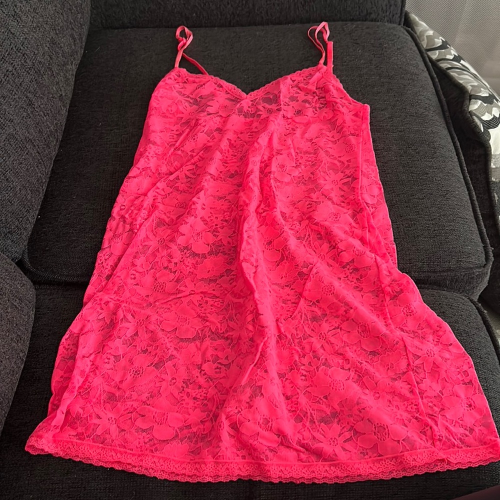 Victorias Secret Hot Pink Nightgown Small